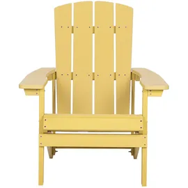 Beliani Muskoka Gartenstuhl 60 x 80 x 100 cm gelb