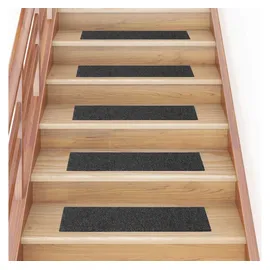 vidaXL Stufenmatten Selbstklebend 30 Stk. Anthrazit 76x20cm Rechteckig