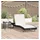 vidaXL Sonnenliege 2 pcs 40 x 40 x 40,5 cm Schwarz und Weiß