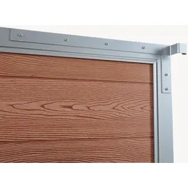 [neu.holz] Gartentor Segovia 180 x 90 cm Braun/WPC