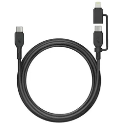GP 60W Lade- & Sync Kabel USB-A auf USB-C und Lightning