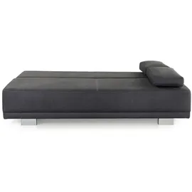 JOB Schlafsofa Luzio Mikrofaser Grau Dunkelgrau