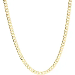 Panzerkette LUIGI MERANO "glanz, Gold 585" Gr. 60, gold, Halsketten, Damen, 60cm, Gelbgold 585, Topseller