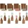 LIVOO Set mit 8 Spateln + 8 Holzbrettern - MEN427