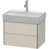 Duravit Waschtischunterschrank 2 Auszüge 58,4 x 39,7 x 39 cm Taupe Matt