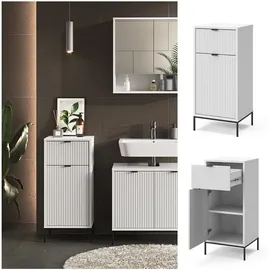 Vicco Midischrank Eliza Weiß 40 x 87 cm mit Tür und Schublade