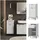 Vicco Midischrank Eliza Weiß 40 x 87 cm mit Tür und Schublade