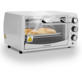 Mini Backofen 13 Liter 1200 Watt Pizzaofen 65°-230°C Timer aufklappbares Krümelblech Minibackofen Kleiner Oven