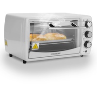 Mini Backofen 13 Liter 1200 Watt Pizzaofen 65°-230°C Timer aufklappbares Krümelblech Minibackofen Kleiner Oven