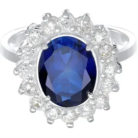 Elli Ring Glamour dunkelblau | Silber