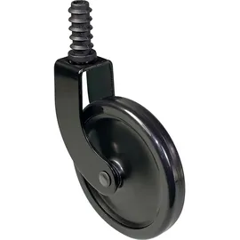 Wagner Teewagenrolle mit Stift + Hülse Tragkraft 35 kg Schwarz Ø 75 mm
