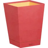 Rhodia Rhodiarama Papierkorb aus Kunstleder, 27x27x32cm - Koralle 194629C