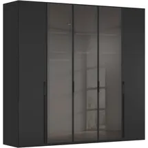 Rauch Drehtürenschrank SKAT SHINE 251 x 223 x 63 cm Schwarz