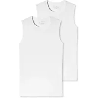 SCHIESSER Herren Tanktops im Pack - Serie "95/5", Vorteilspack, Rundhals, S-4XL Weiß 4XL