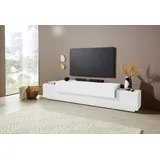 INOSIGN Lowboard »Coro,Lowboard,TV-Kommode,TV-Möbel,TV-Bank«, mit 3 Klappen, (B/T/H) 240x45x51,6 cm weiß