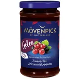 Mövenpick Gourmet-Frühstück Zweierlei Johannesbeeren Gelee, Premium Fruchtaufstrich, 250 g