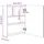 vidaXL LED Spiegelschrank 50 cm grau
