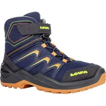 Lowa Maddox Warm GTX Mid Jr. navy/orange 34 - Dunkelblau