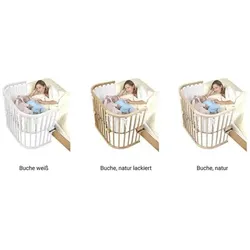 Babybay Beistellbett Maxi 89x51 cm Buche klassischer Stil, höhenverstellbar