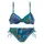 LASCANA Bügel-Bikini Damen blau-bedruckt Gr.40 Cup E