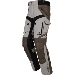 Modeka Panamericana 2 Motorfiets Textiel Broek, beige, M Voorman