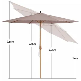 Sekey Sonnenschirm Ø 300 cm Taupe