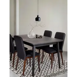 Esstisch WOODMAN, schwarz, B:140cm H:75cm T:90cm, Tische, Breite 140 cm
