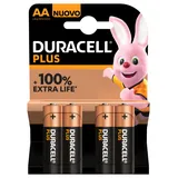 Duracell Plus AA Mignon (AA)-Batterie Alkali-Mangan 1.5V 4St.