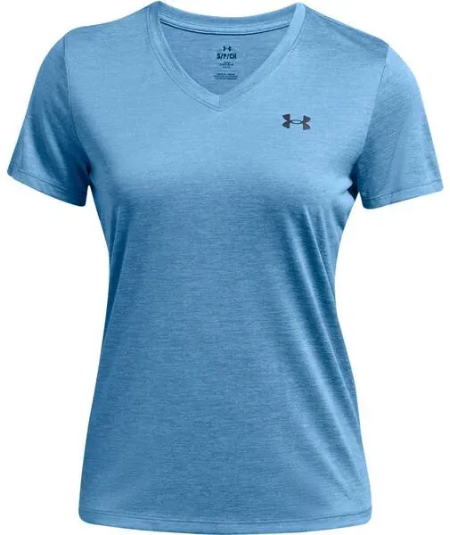 UNDER ARMOUR Damen Shirt TECH SSV- TWIST, VIRAL BLUE, L