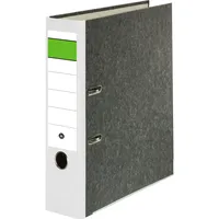 Falken Ordner Wolkenmarmor 80mm grüner Balken Rücken ws