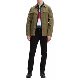 Levi's 502 Jeans Tapered Fit in schwarzem Nightshine W36 / L30
