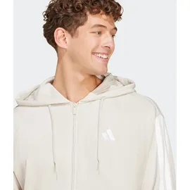 adidas Herren, Kapuzensweat Essentials 3-STREIFEN FRENCH Terry, Größe S in Grau WONALU/WHITE