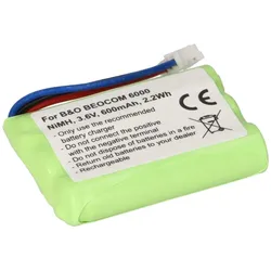 Akku passend für BANG & OLUFSEN BEOCOM 6000 3,6V 600mAh