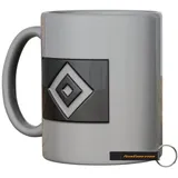 Hamburger SV HSV Tasse Relief 300ml Keramik HSV Fanartikel + FanEmotion Flaschenöffner