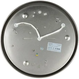 Licht-Erlebnisse Deckenlampe 1 x E27 rund Glas Nickel matt