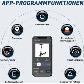 Mega Motion E-Scooter schwarz/orange
