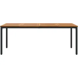 vidaXL Gartentisch 200 x 90 x 75 cm Braun/Schwarz