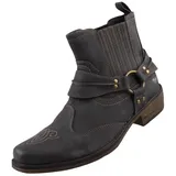 Mustang 4116-501 Schuhe Herren Stiefeletten Westernstiefeletten, Größe:48 EU, Farbe:Grau - Grau