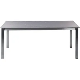 Beliani Gartenmöbel Set Keramik-Glas 180 cm