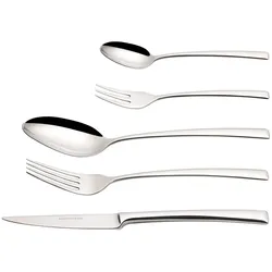 Besteck-Set ECHTWERK "Avelino", silber (silberfarben), 30 tlg., Edelstahl 18/10, Essbesteck-Sets, Tafelbesteck, inkl. Geschenkkassette