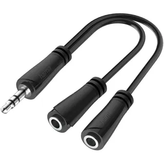 Hama 200349 3,5-mm-Klinke-Adapter, Split