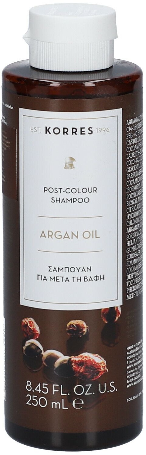 KORRES Huile d'Argan Shampooing Post-Coloration 250 ml shampooing