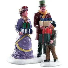 Lemax - Walking Family 82605 Figur Weihnachtsdorf Winterdorf Weihnachtslandschaft