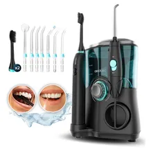 Cecotec Bamba ToothCare Jet Clean. 18 W, 600-ml-Irrigator, 10 Druckstufen, 7 Aufsätze und Zahnbürste mit 5 Modi