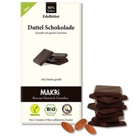 MAKRI Dattel Schokolade Edelbitter 80% bio