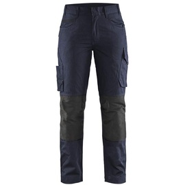 Blåkläder Damen Service Arbeitshose mit Stretch, Dunkel Marineblau/Schwarz, Größe C46