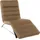 W.Schillig Relaxliege daily dreams Leder/Polyester 75 x 91 x 170 cm Braun mit Kissen