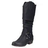 Rieker Damen 93670 Hochschaftstiefel, Schwarz, 36 EU