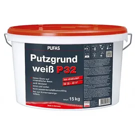 pufas die malermarke Putzgrund P32 Weiß 15 kg