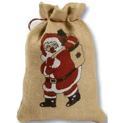Nikolaussack bedruckt natur J650 17x25 cm Rupfen